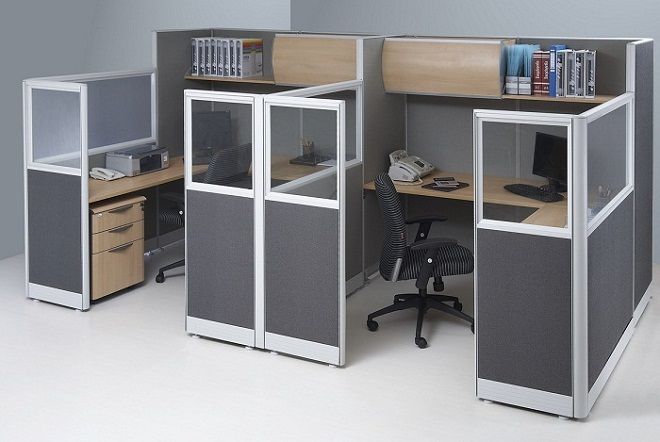 Gambar kantor impian dengan partisi HPL dan aluminium yang elegan dan fungsional hasil jasa pasang partisi kantor bahan HPL dan aluminium terbaik dan termurah di kota Anda