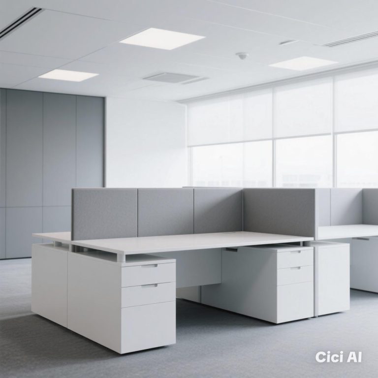 Gambar kantor modern dengan partisi yang rapi dan nyaman, hasil dari Jasa pasang partisi kantor terbaik untuk meningkatkan produktivitas dan kenyamanan di tempat kerja
