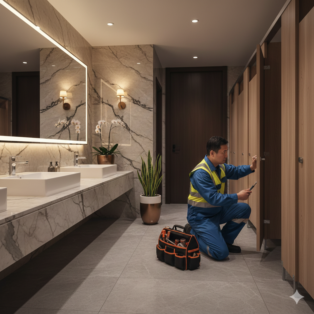 Desain partisi ruangan modern dengan gaya minimalis dan fungsional untuk memisahkan area dalam rumah tanpa mengurangi kesan luas dan nyaman