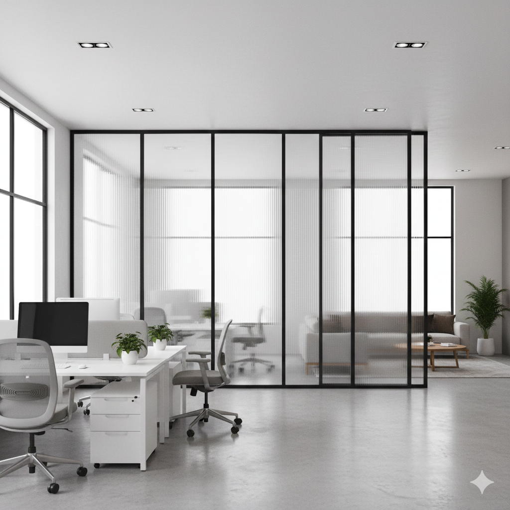 Sekat ruangan flexible dirancang untuk membagi ruangan dengan mudah dan efektif tanpa perlu melakukan renovasi besar.